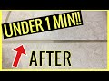 How to Clean your GROUT in UNDER 1 MINUTE!! (Kitchen, Bathroom, Tubs) Cleaning Hacks | Andrea Jean