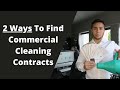 2 ways to find commercial cleaning contracts